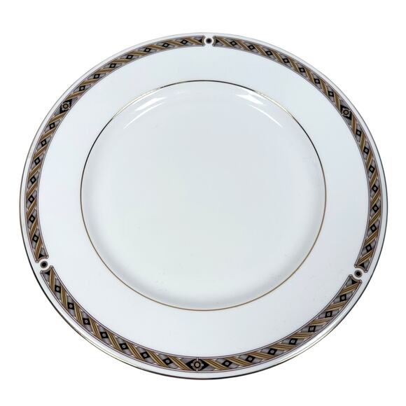 Noritake New Lineage Dinner Plates White Bone China Round Sinclair 4738 Lot of 5 - Picture 2 of 7